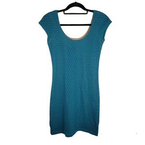 Eight Sixty Women's emerald lace  mini dress